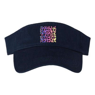 Neon Leopard Pattern Valucap Bio-Washed Visor