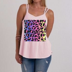 Neon Leopard Pattern Women's Strappy Tank