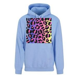 Neon Leopard Pattern Unisex Surf Hoodie