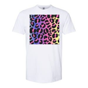 Neon Leopard Pattern Softstyle CVC T-Shirt