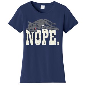 Nope Lazy Pitbull Funny Pitties Pet Dog Lover Owner Gift Women's T-Shirt