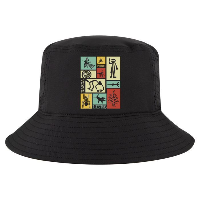 Nazca Lines Peru Geoglyphs Retro Box Artworks Cool Comfort Performance Bucket Hat