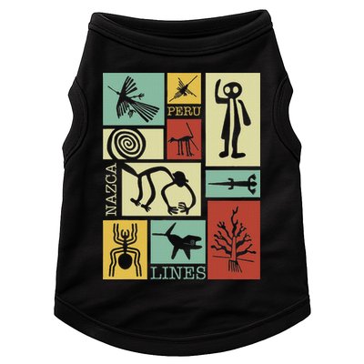 Nazca Lines Peru Geoglyphs Retro Box Artworks Doggie Tank