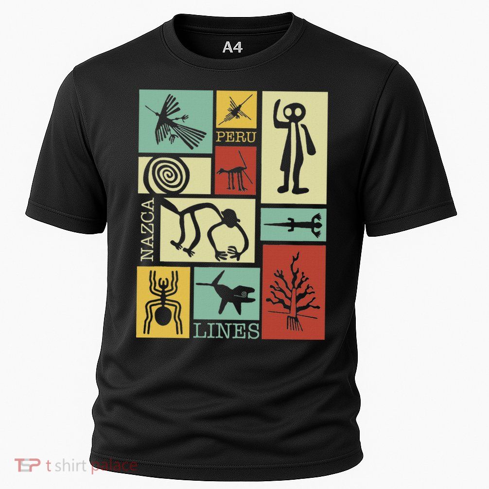 Nazca Lines Peru Geoglyphs Retro Box Artworks Performance Shirt