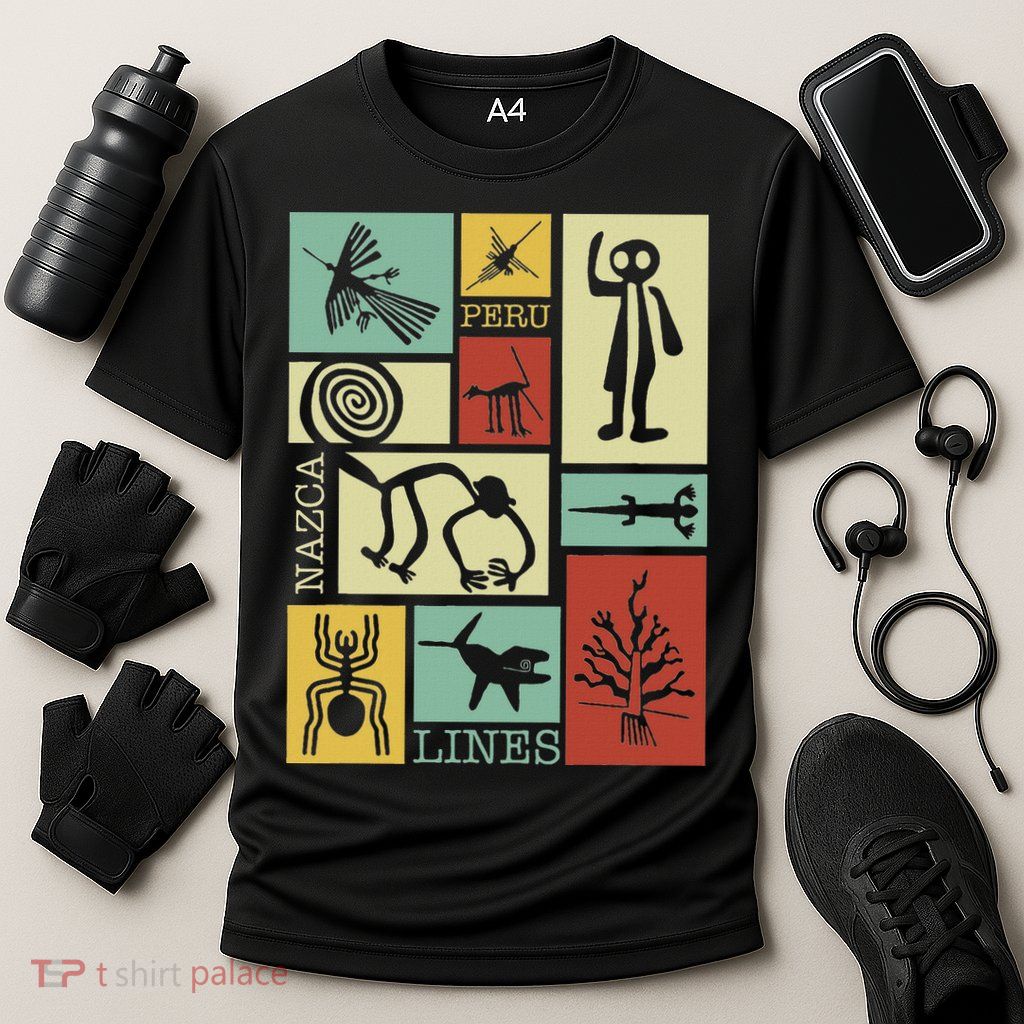 Nazca Lines Peru Geoglyphs Retro Box Artworks Performance Shirt