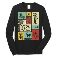 Nazca Lines Peru Geoglyphs Retro Box Artworks Long Sleeve Shirt