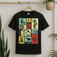 Nazca Lines Peru Geoglyphs Retro Box Artworks T-Shirt