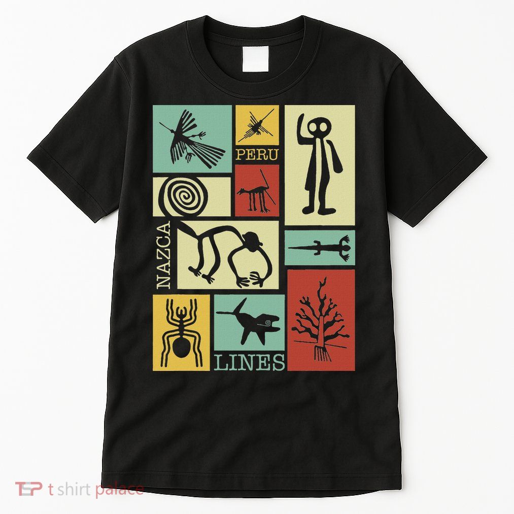Nazca Lines Peru Geoglyphs Retro Box Artworks Tall T-Shirt
