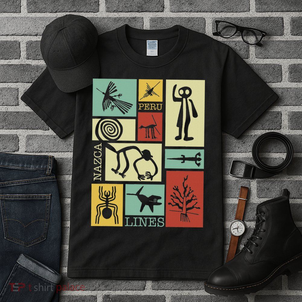 Nazca Lines Peru Geoglyphs Retro Box Artworks Tall T-Shirt