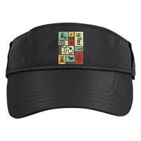 Nazca Lines Peru Geoglyphs Retro Box Artworks Adult Drive Performance Visor