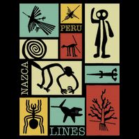 Nazca Lines Peru Geoglyphs Retro Box Artworks Drawstring Bag