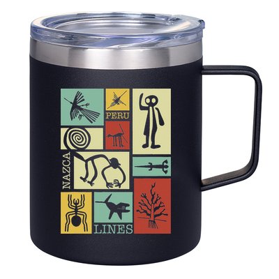Nazca Lines Peru Geoglyphs Retro Box Artworks 12oz Stainless Steel Coffee Mug