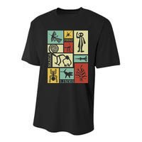 Nazca Lines Peru Geoglyphs Retro Box Artworks Youth Performance Sprint T-Shirt