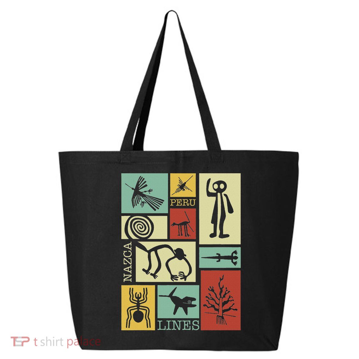 Nazca Lines Peru Geoglyphs Retro Box Artworks 25L Jumbo Tote