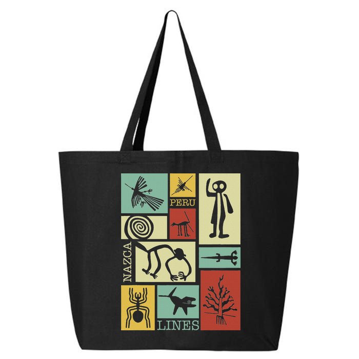 Nazca Lines Peru Geoglyphs Retro Box Artworks 25L Jumbo Tote