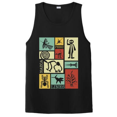 Nazca Lines Peru Geoglyphs Retro Box Artworks PosiCharge Competitor Tank