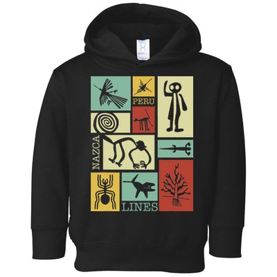 Nazca Lines Peru Geoglyphs Retro Box Artworks Toddler Hoodie