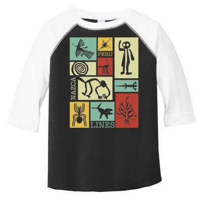 Nazca Lines Peru Geoglyphs Retro Box Artworks Toddler Fine Jersey T-Shirt