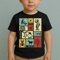 Nazca Lines Peru Geoglyphs Retro Box Artworks Toddler T-Shirt
