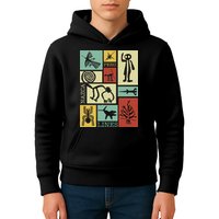 Nazca Lines Peru Geoglyphs Retro Box Artworks Kids Hoodie