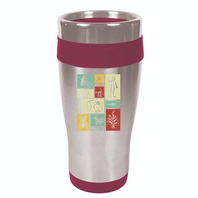 Nazca Lines Peru Geoglyphs Retro Box Artworks 16oz Travel Tumbler