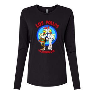 New Los Pollos Cool Vector Design Tshirt Womens Cotton Relaxed Long Sleeve T-Shirt