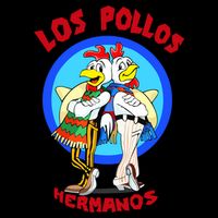 New Los Pollos Cool Vector Design Tshirt Button