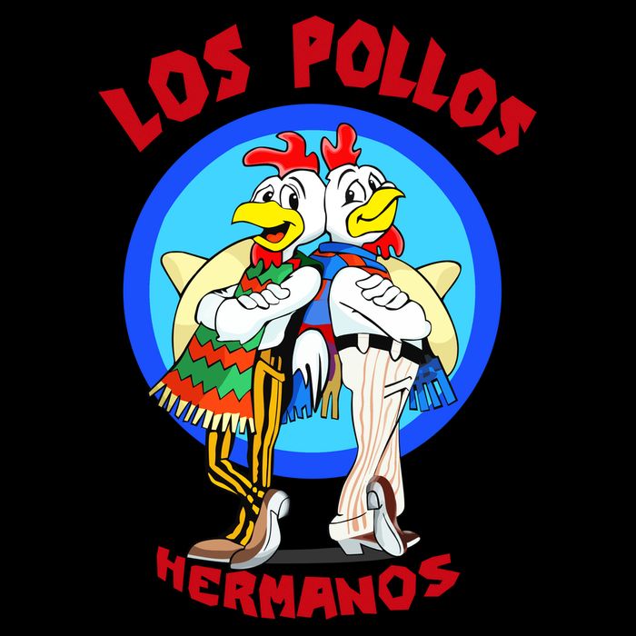 New Los Pollos Cool Vector Design Tshirt Button