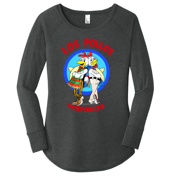 New Los Pollos Cool Vector Design Tshirt Women's Perfect Tri Tunic Long Sleeve Shirt