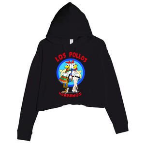 New Los Pollos Cool Vector Design Tshirt Crop Fleece Hoodie