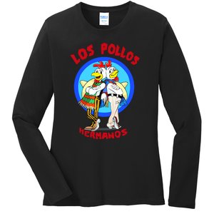 New Los Pollos Cool Vector Design Tshirt Ladies Long Sleeve Shirt