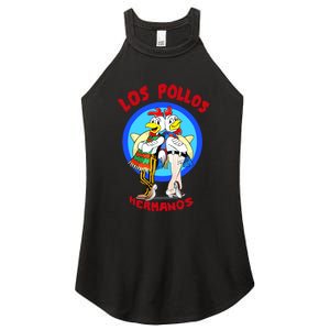 New Los Pollos Cool Vector Design Tshirt Women's Perfect Tri Rocker Tank