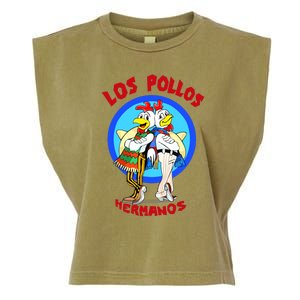 New Los Pollos Cool Vector Design Tshirt Garment-Dyed Women's Muscle Tee