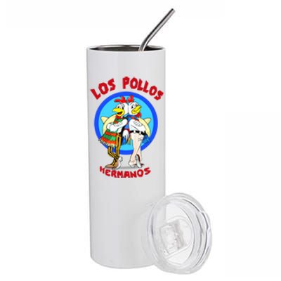 New Los Pollos Cool Vector Design Tshirt Stainless Steel Tumbler