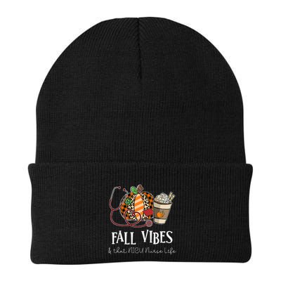 Nurse Leopard Pumpkin Fall Vibes And That NICU Nurse Life Beanie
