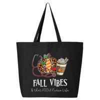 Nurse Leopard Pumpkin Fall Vibes And That NICU Nurse Life 25L Jumbo Tote