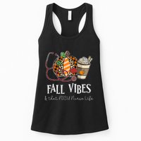 Nurse Leopard Pumpkin Fall Vibes And That NICU Nurse Life Womens Tank Top
