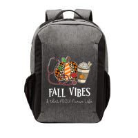 Nurse Leopard Pumpkin Fall Vibes And That NICU Nurse Life Vector Backpack