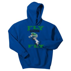 No Look Reverse Hurdle Fly Saquon Fly Football Kids Hoodie