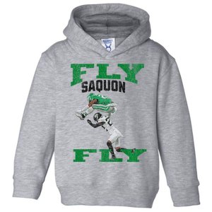 No Look Reverse Hurdle Fly Saquon Fly Football Toddler Hoodie