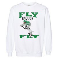 No Look Reverse Hurdle Fly Saquon Fly Football Garment-Dyed Sweatshirt