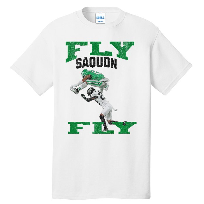 No Look Reverse Hurdle Fly Saquon Fly Football Tall T-Shirt