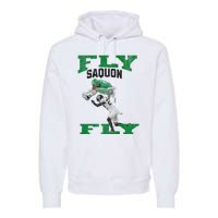 No Look Reverse Hurdle Fly Saquon Fly Football Premium Hoodie