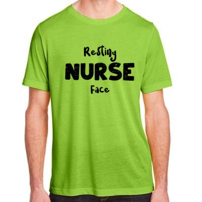 Nurse Life: Resting Nurse Face Nurse Sayings Gift Adult ChromaSoft Performance T-Shirt