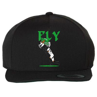 No Look Reverse Hurdle Fly Saquon Fly Football Wool Snapback Cap