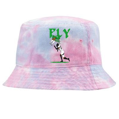 No Look Reverse Hurdle Fly Saquon Fly Football Tie-Dyed Bucket Hat