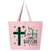 Not Lucky Simply Blessed St Patrick's Day Christianity 25L Jumbo Tote