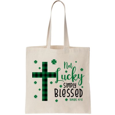 Not Lucky Simply Blessed St Patrick's Day Christianity Bag