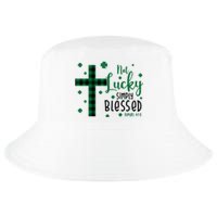 Not Lucky Simply Blessed St Patrick's Day Christianity Cool Comfort Performance Bucket Hat