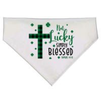 Not Lucky Simply Blessed St Patrick's Day Christianity USA-Made Doggie Bandana